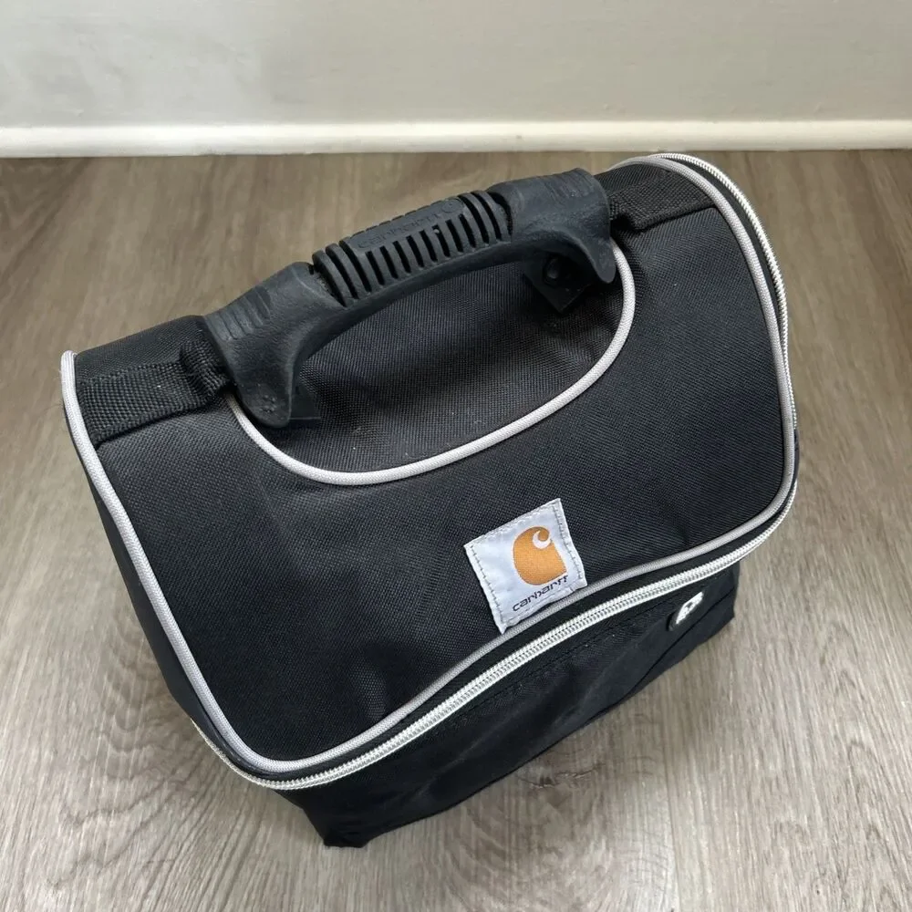 Carhartt Igloo Cooler Lunchbox Black 2 Compartment Soft Shell Camping Lunch Bag